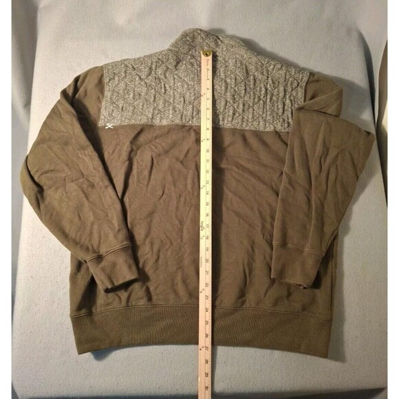 Marc Ecko Cut & Sew Mens XL Military-Like 1/4 Button Green Pullover Sweater - Picture 7 of 7